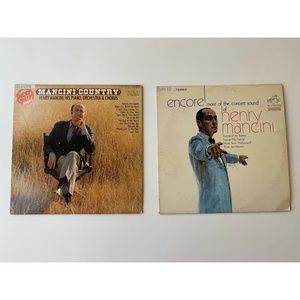Lot 2 Henry Mancini Vinyl LP Mancini Country / Encore More of The Concert Sound